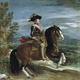 Retrato del rey Felipe IV pintado por Diego Velázquez que sirvió como modelo para el escultor Pietro Tacca